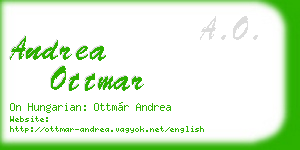 andrea ottmar business card