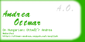 andrea ottmar business card